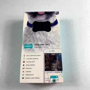 Fitbark GPS Dog Health‎ Monitor Health, Fitness & Location Tracking Collar Black